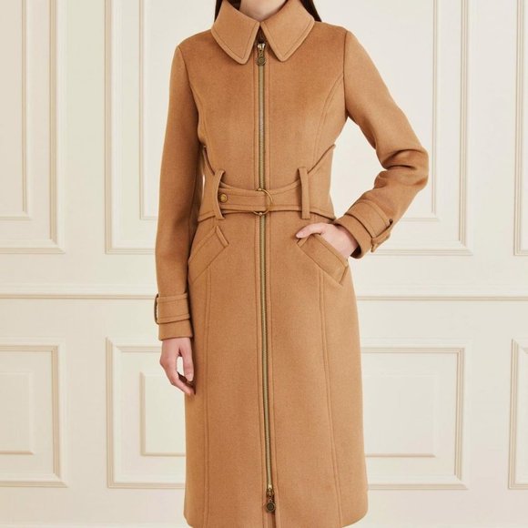 Guess by Marciano Jackets & Blazers - Marciano Guess  Wool Blend Coat Beige | Women's Coats And Jackets